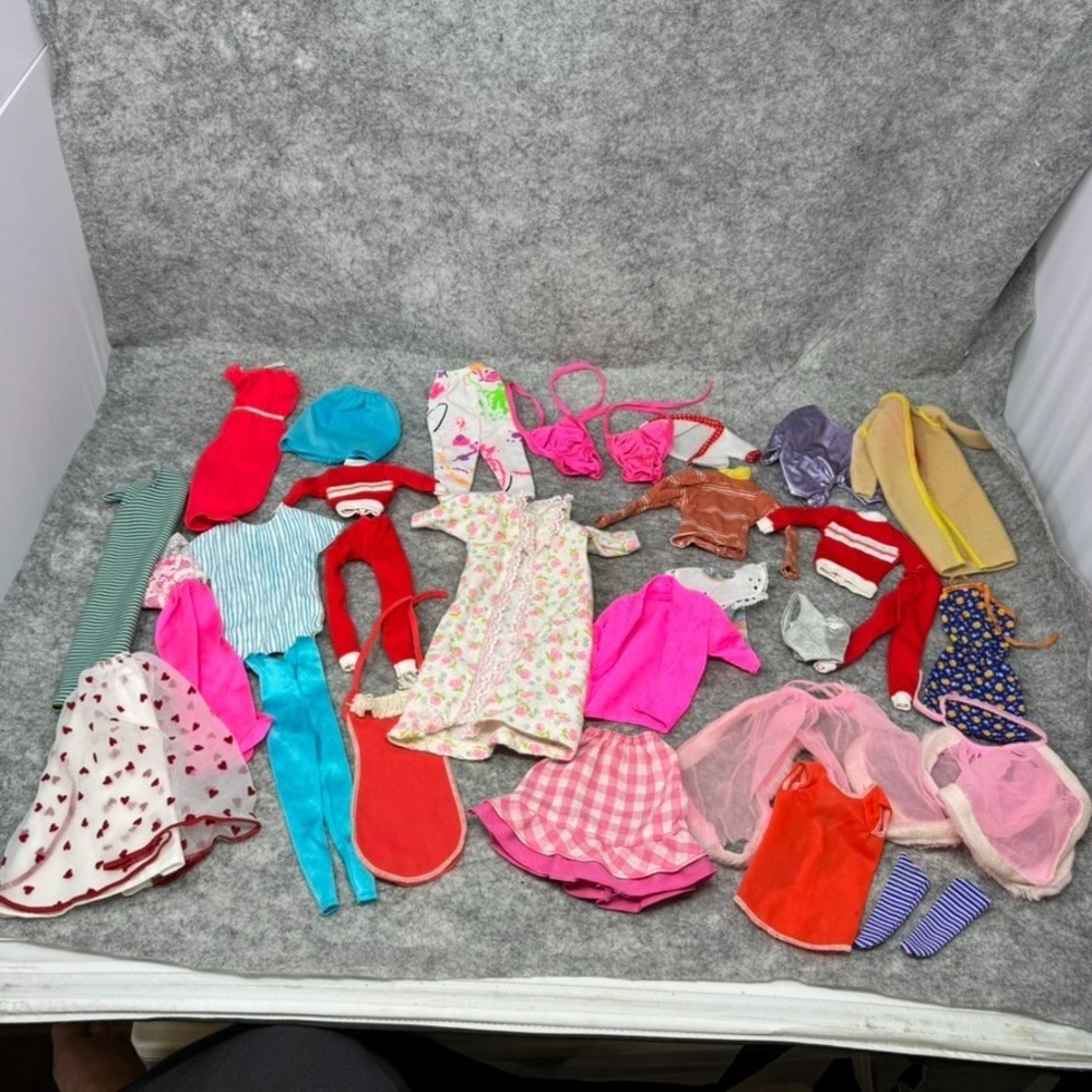 Vtg Barbie Clothing Shoes Accessories Lot 60s 70s Hong Kong Philippines Retro